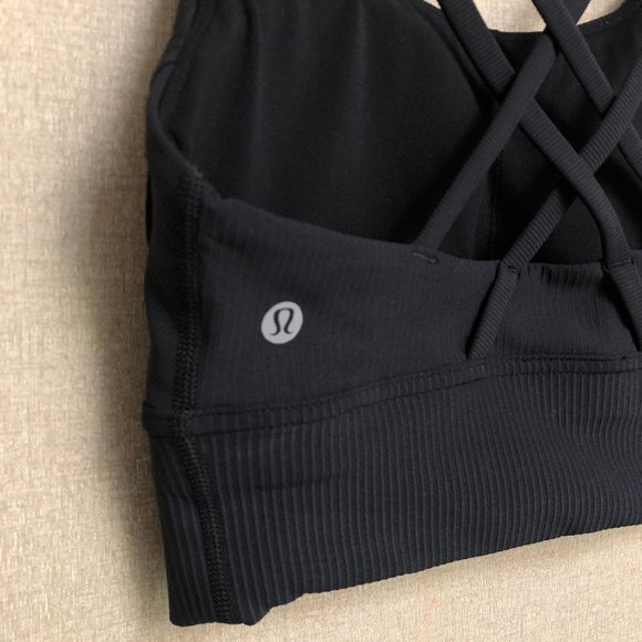 SOLD Energy Longline Bra Ribbed Luxtreme Black - Picture 9 of 11